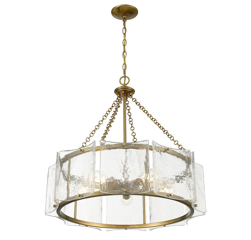 Savoy House 1-8200-5-322 Five Light Pendant, Warm Brass
