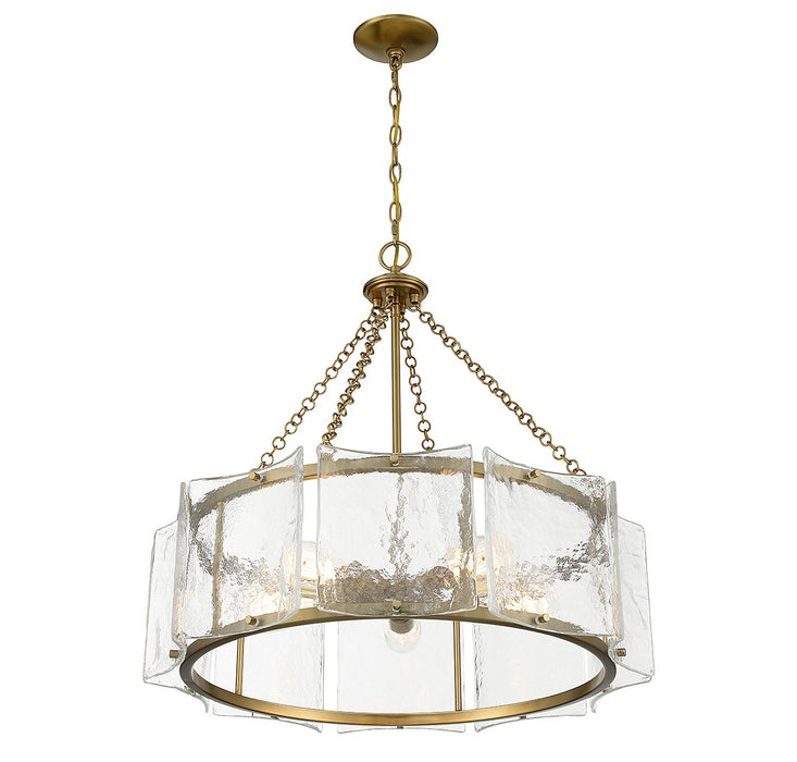Savoy House 1-8200-5-322 Five Light Pendant, Warm Brass