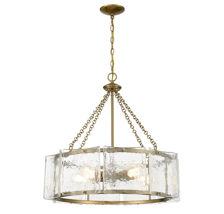 Savoy House 1-8200-5-322 Five Light Pendant, Warm Brass