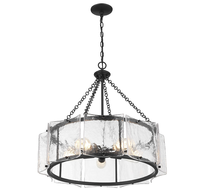 Savoy House 1-8200-5-89 Five Light Pendant, Matte Black