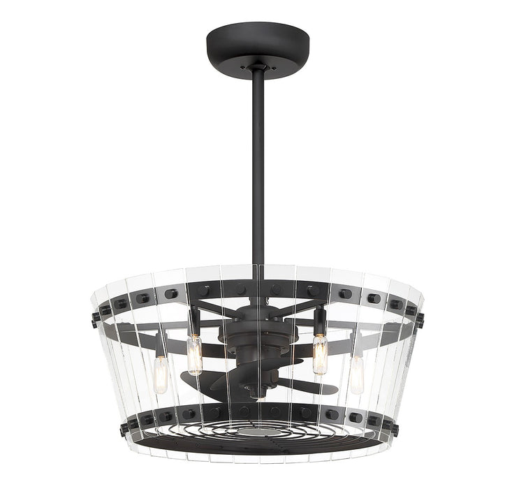 Savoy House 24-FD-8853-89 LED Fan D'Lier, Matte Black
