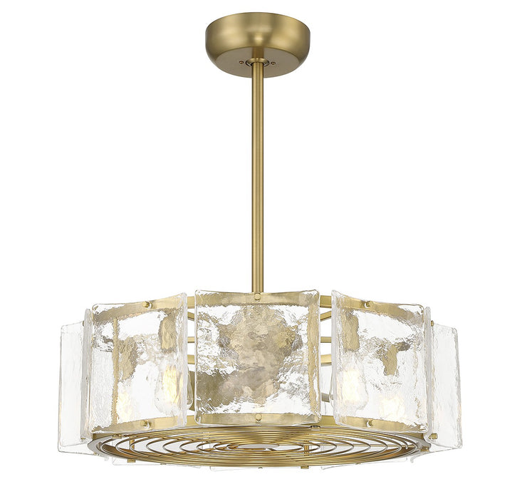 Savoy House 27-FD-8201-322 LED Fan D'Lier, Warm Brass