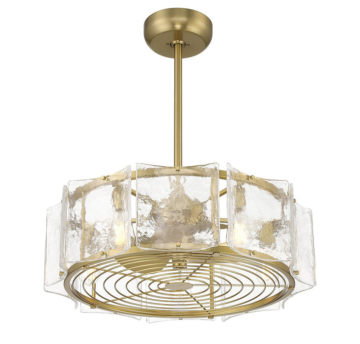Savoy House 27-FD-8201-322 LED Fan D'Lier, Warm Brass