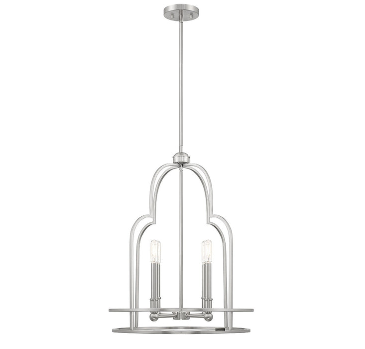 Savoy House 3-6612-4-SN Four Light Pendant, Satin Nickel