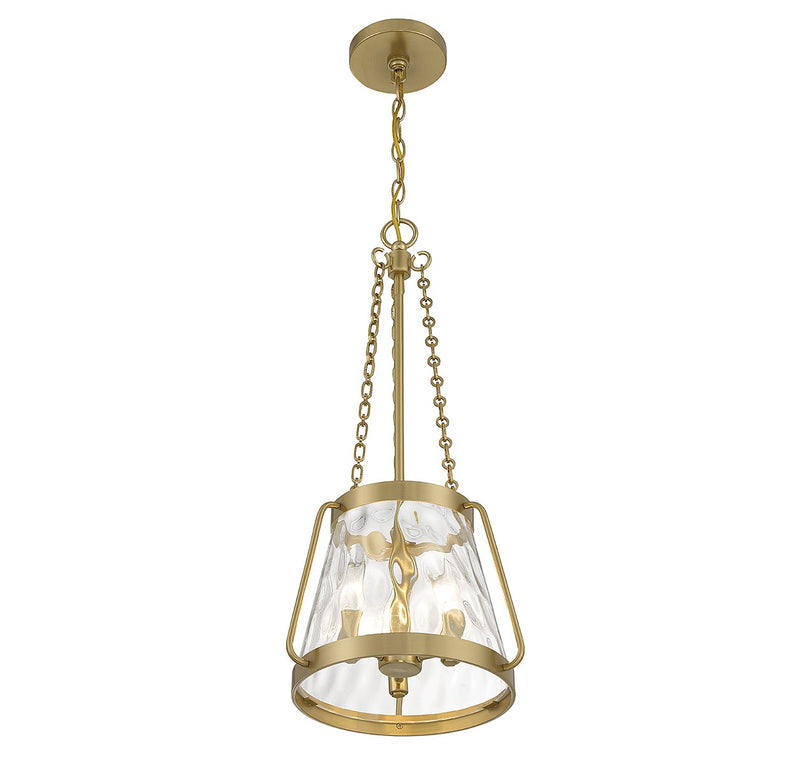 Savoy House 7-1803-3-322 Three Light Pendant, Warm Brass