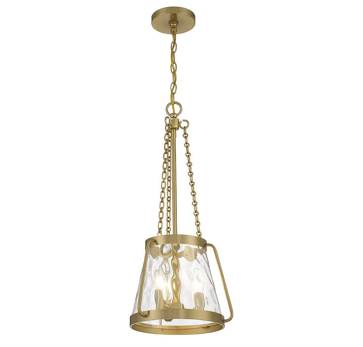 Savoy House 7-1803-3-322 Three Light Pendant, Warm Brass