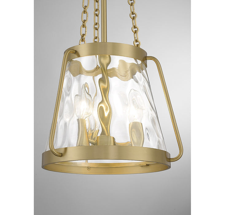 Savoy House 7-1803-3-322 Three Light Pendant, Warm Brass