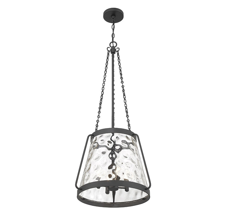 Savoy House 7-1804-4-89 Four Light Pendant, Matte Black
