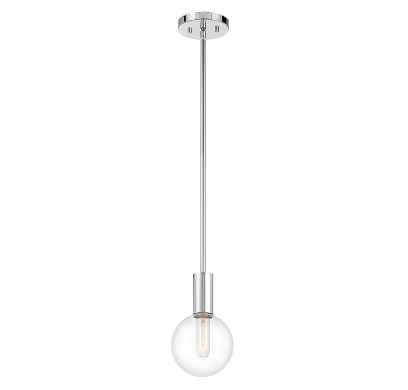 Savoy House 7-3075-1-11 One Light Mini Pendant, Chrome