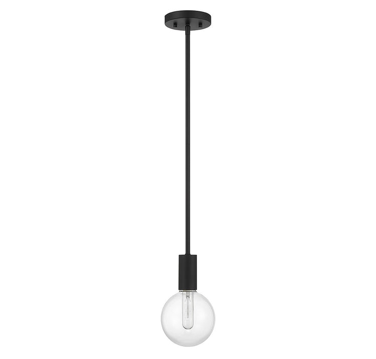 Savoy House 7-3075-1-89 One Light Mini Pendant, Matte Black