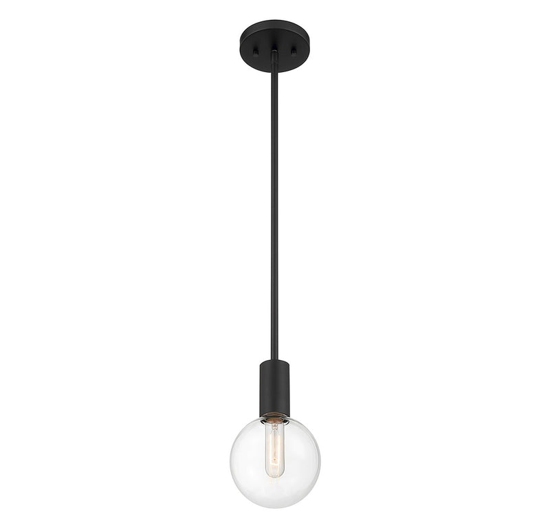 Savoy House 7-3075-1-89 One Light Mini Pendant, Matte Black