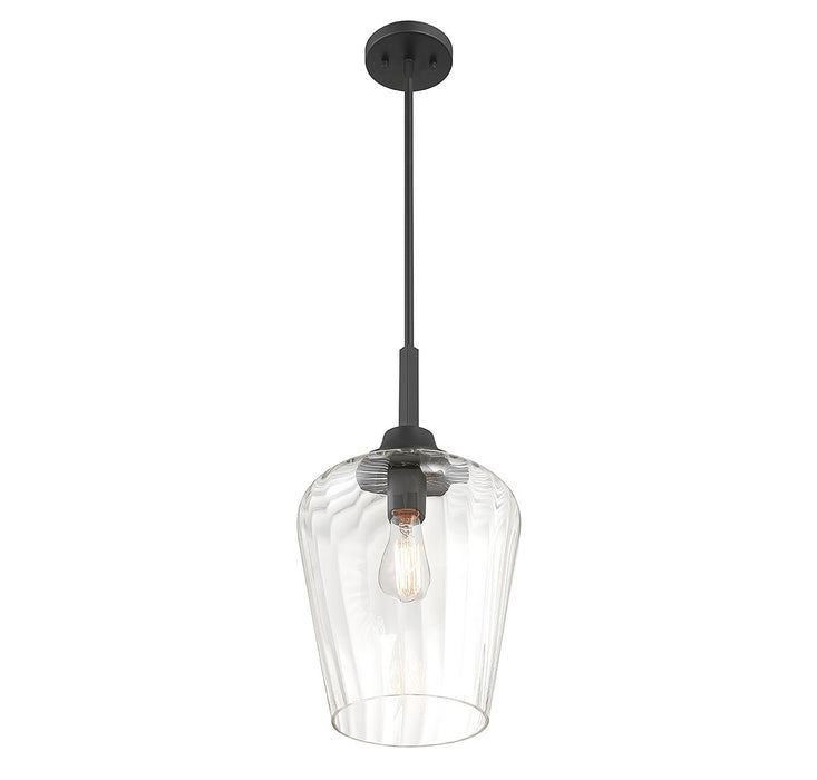 Savoy House 7-3390-1-89 One Light Pendant, Matte Black
