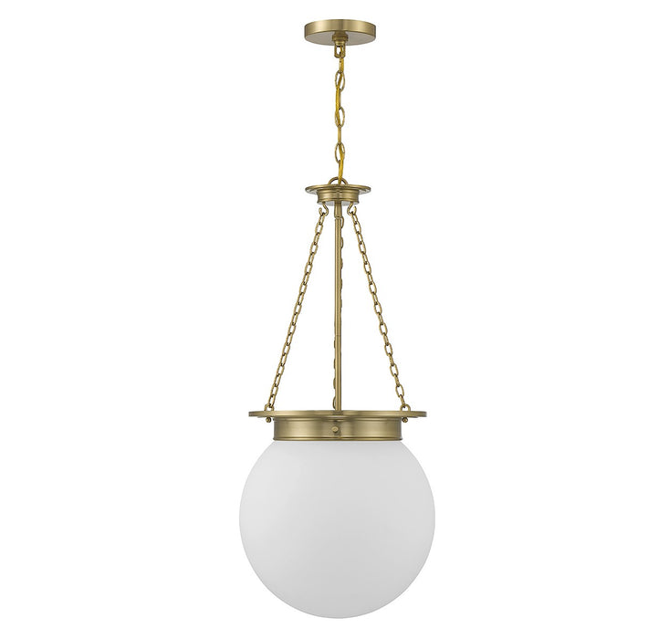 Savoy House 7-3901-3-322 Three Light Pendant, Warm Brass