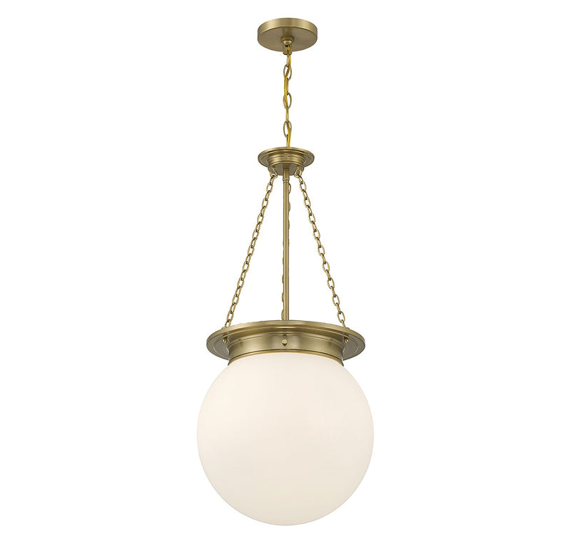 Savoy House 7-3901-3-322 Three Light Pendant, Warm Brass