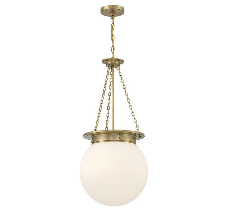 Savoy House 7-3901-3-322 Three Light Pendant, Warm Brass