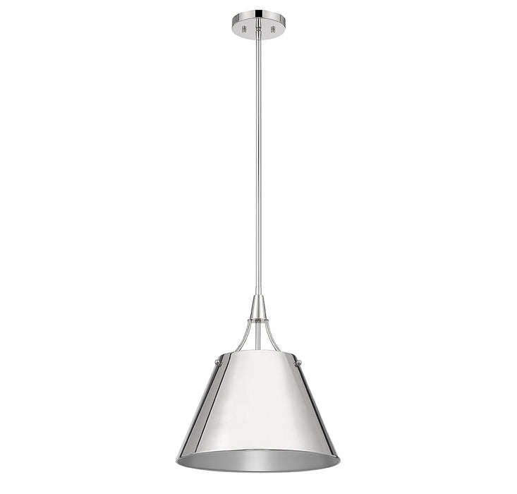 Savoy House 7-4499-1-109 One Light Pendant, Polished Nickel