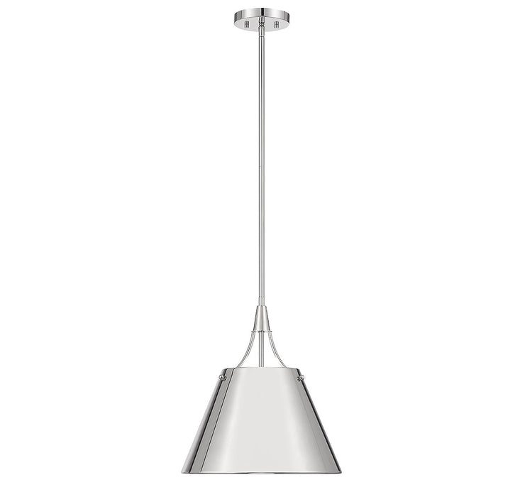 Savoy House 7-4499-1-109 One Light Pendant, Polished Nickel