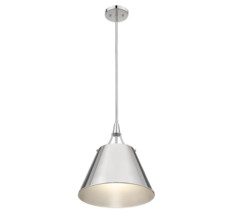 Savoy House 7-4499-1-109 One Light Pendant, Polished Nickel