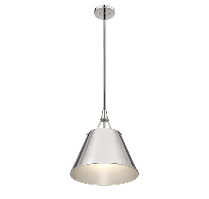 Savoy House 7-4499-1-109 One Light Pendant, Polished Nickel