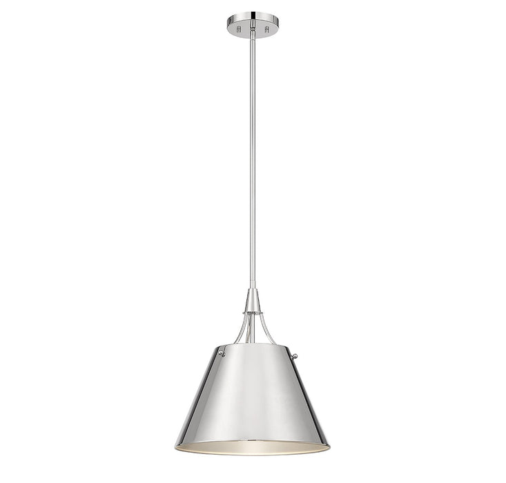 Savoy House 7-4499-1-109 One Light Pendant, Polished Nickel