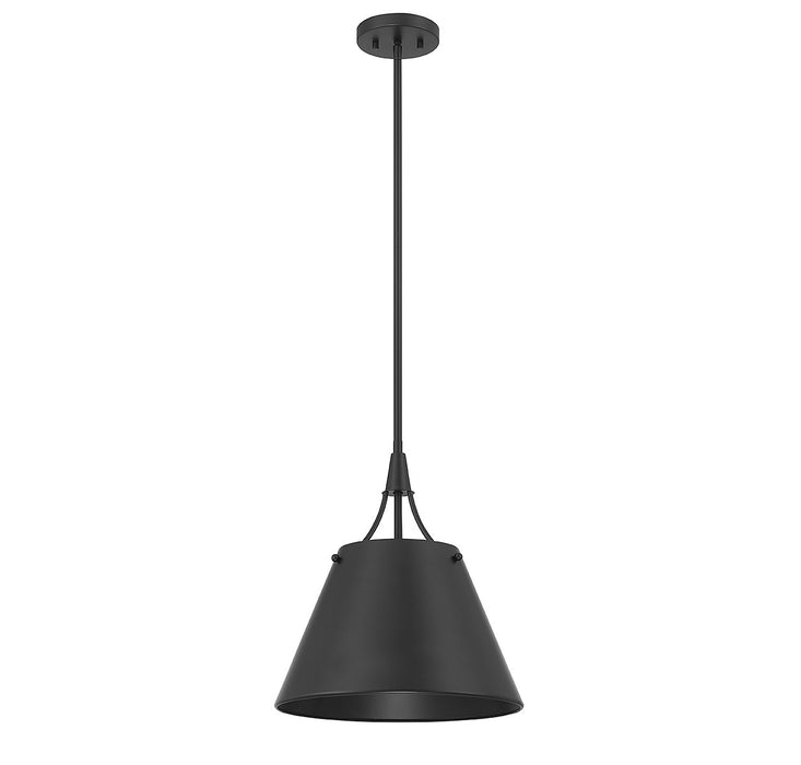 Savoy House 7-4499-1-89 One Light Pendant, Matte Black