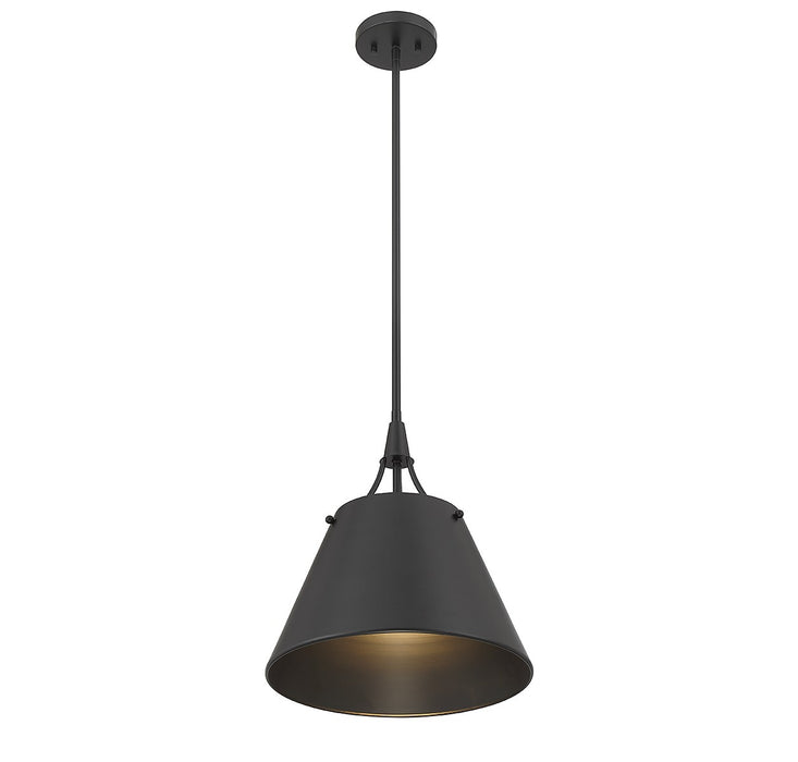 Savoy House 7-4499-1-89 One Light Pendant, Matte Black