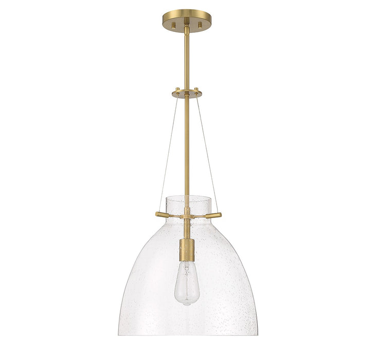 Savoy House 7-7006-1-322 One Light Pendant, Warm Brass