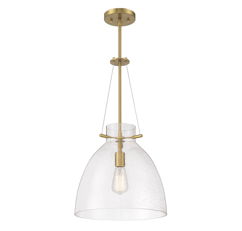 Savoy House 7-7006-1-322 One Light Pendant, Warm Brass