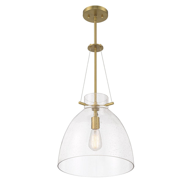 Savoy House 7-7006-1-322 One Light Pendant, Warm Brass