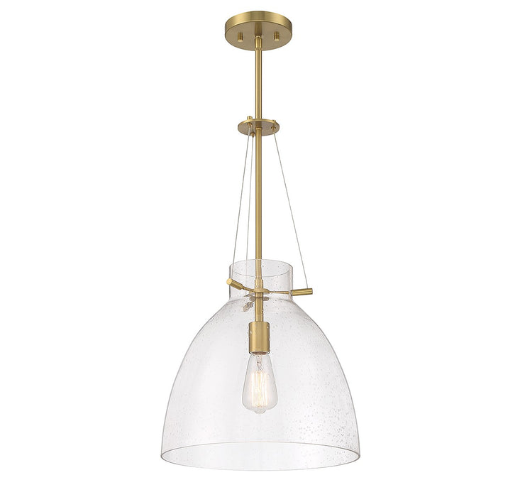 Savoy House 7-7006-1-322 One Light Pendant, Warm Brass