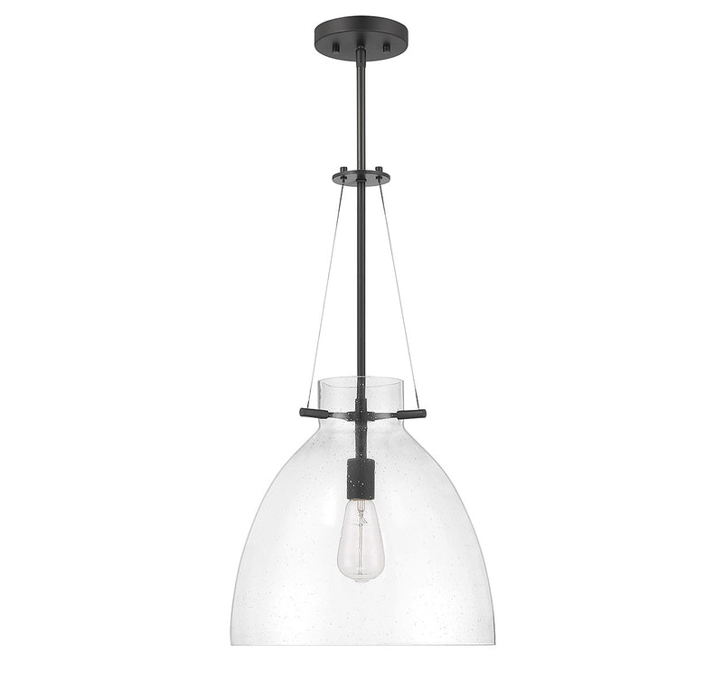 Savoy House 7-7006-1-89 One Light Pendant, Matte Black