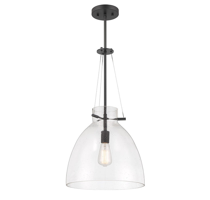 Savoy House 7-7006-1-89 One Light Pendant, Matte Black