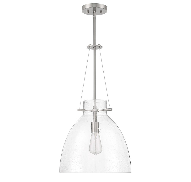 Savoy House 7-7006-1-SN One Light Pendant, Satin Nickel