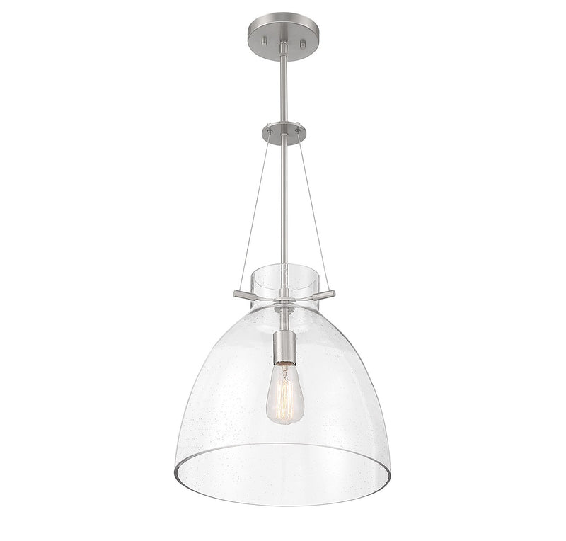 Savoy House 7-7006-1-SN One Light Pendant, Satin Nickel
