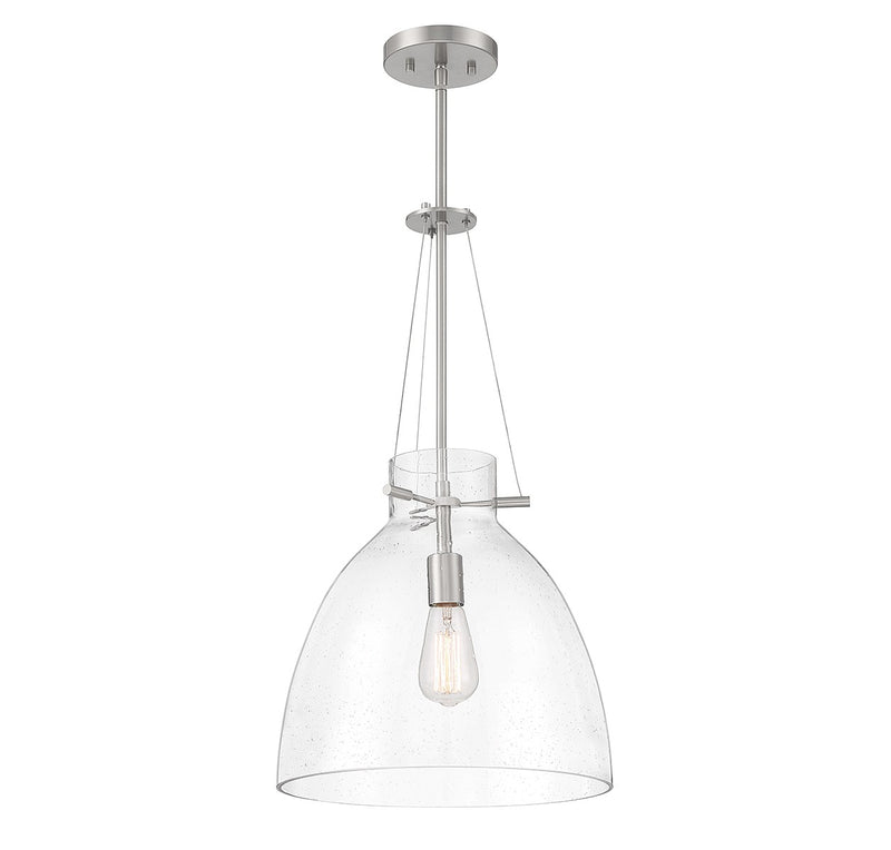 Savoy House 7-7006-1-SN One Light Pendant, Satin Nickel