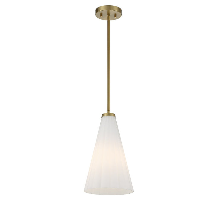 Savoy House 7-8840-1-322 One Light Pendant, Warm Brass