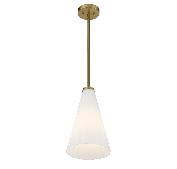 Savoy House 7-8840-1-322 One Light Pendant, Warm Brass