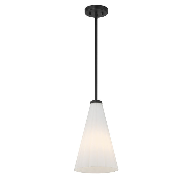 Savoy House 7-8840-1-89 One Light Pendant, Matte Black