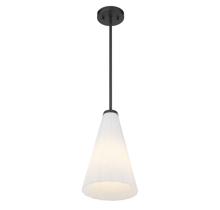 Savoy House 7-8840-1-89 One Light Pendant, Matte Black