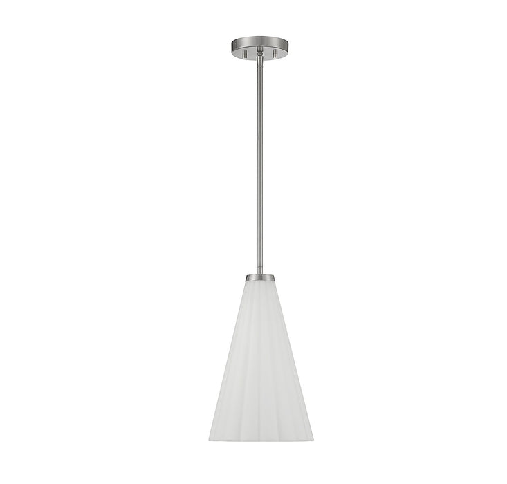 Savoy House 7-8840-1-SN One Light Pendant, Satin Nickel