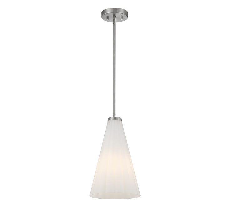 Savoy House 7-8840-1-SN One Light Pendant, Satin Nickel