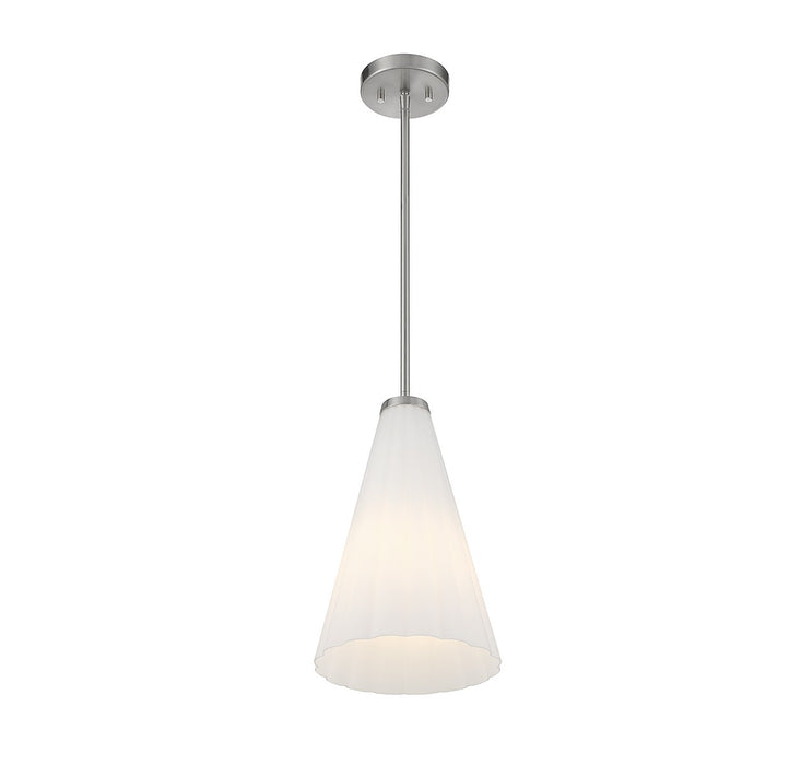 Savoy House 7-8840-1-SN One Light Pendant, Satin Nickel