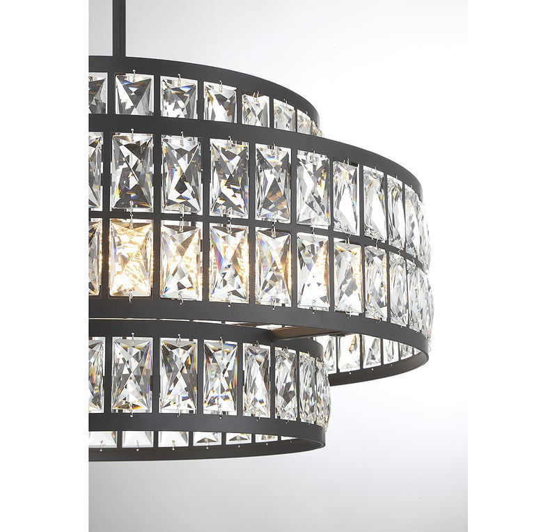 Savoy House 7-9046-4-89 Four Light Pendant, Matte Black