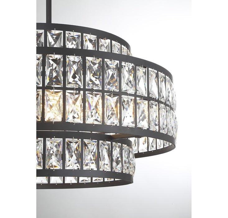 Savoy House 7-9046-4-89 Four Light Pendant, Matte Black