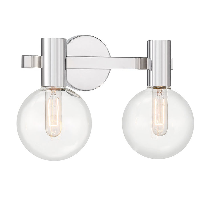 Savoy House 8-3076-2-11 Two Light Bathroom Vanity, Chrome