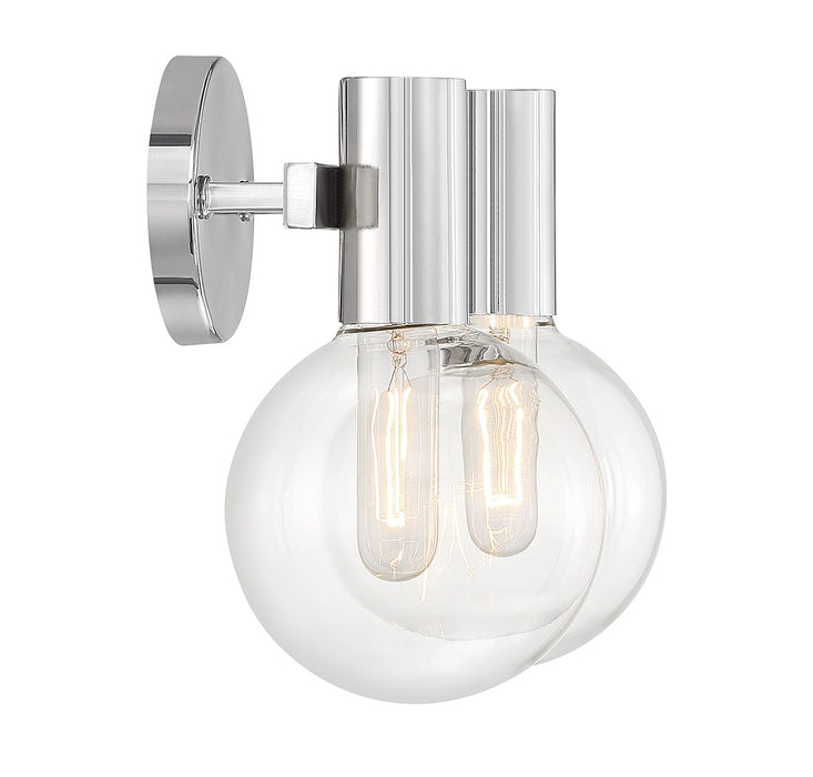 Savoy House 8-3076-2-11 Two Light Bathroom Vanity, Chrome