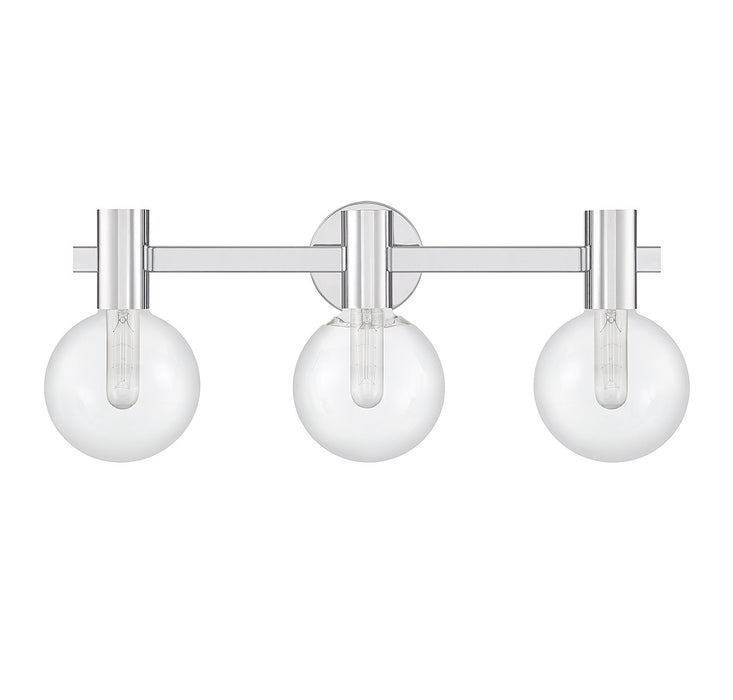 Savoy House 8-3076-3-11 Three Light Bathroom Vanity, Chrome