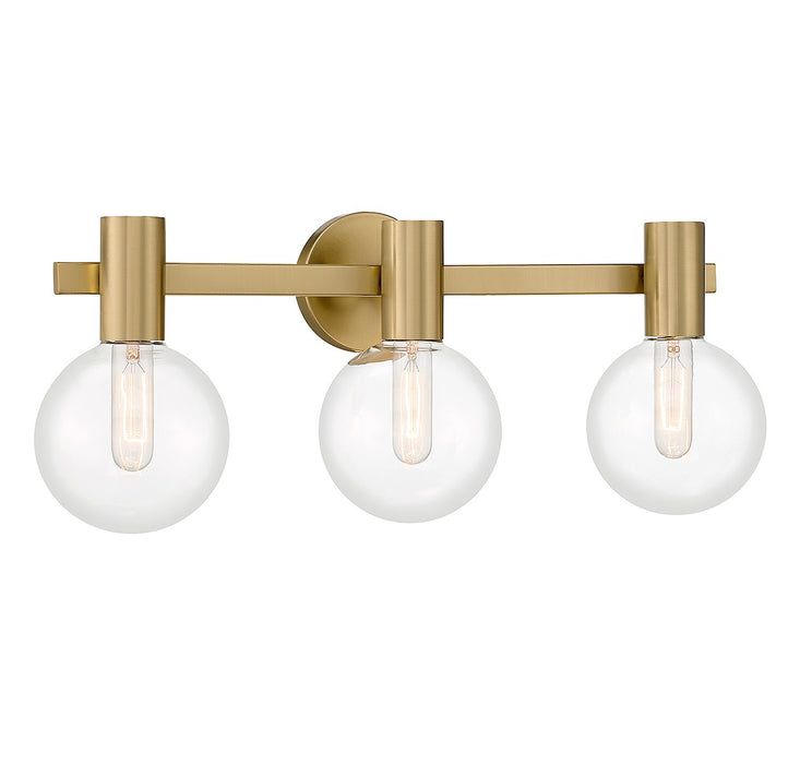 Savoy House 8-3076-3-322 Three Light Bathroom Vanity, Warm Brass