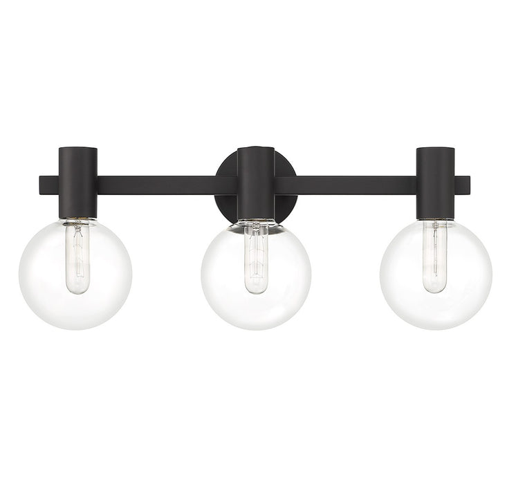 Savoy House 8-3076-3-BK Three Light Bathroom Vanity, Matte Black