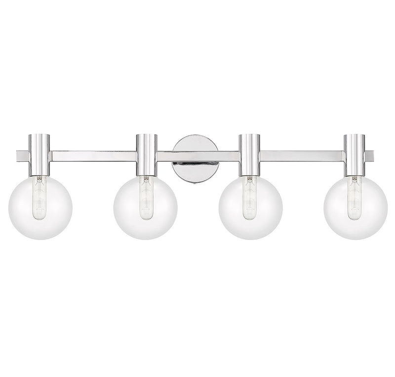 Savoy House 8-3076-4-11 Four Light Bathroom Vanity, Chrome
